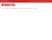 Tablet Screenshot of buenavistaurgentcare.com